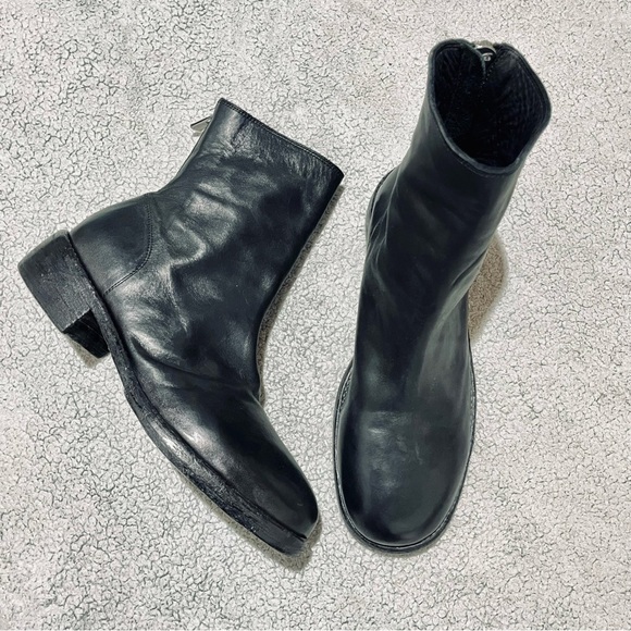 NEW! Guidi 986 Black Calf Full Grain Back Zip Ankle Boots main image 4